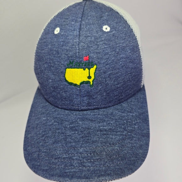 Masters Heathered Blue Performance Mesh Back Hat Augusta National Golf - Picture 2 of 10